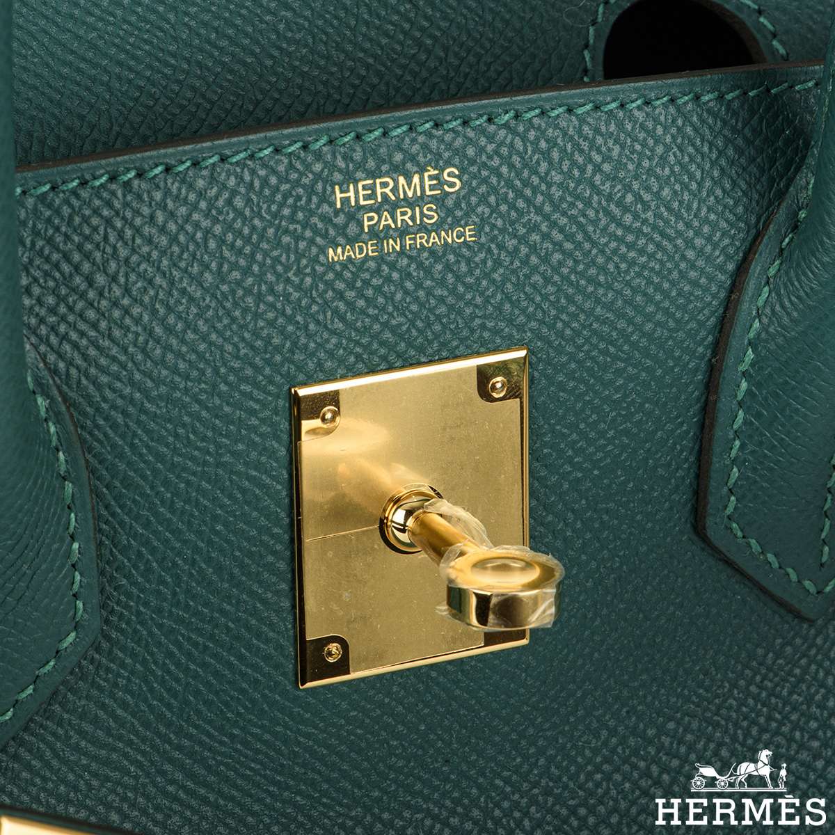 Hermés Birkin 30 Vert Bosphore Epsom GHW